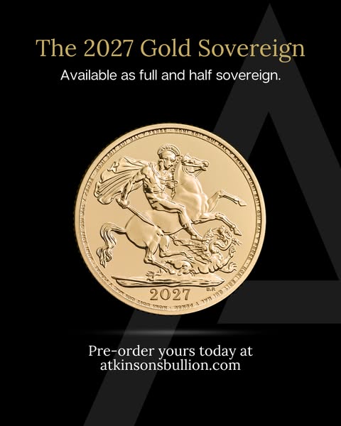 Buy 2027 UK Sovereign Gold Coins | Free Insured Delivery | Atkinsons Bullion