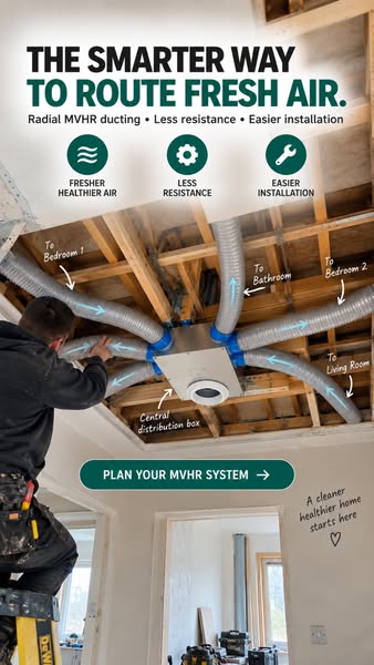 Radial Ducting for MVHR Systems