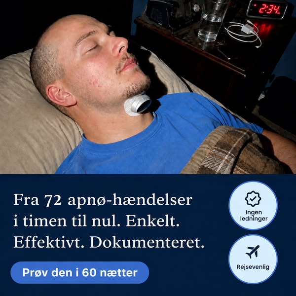 Fra 72 søvnapnø-hændelser til nul. Enkelt.