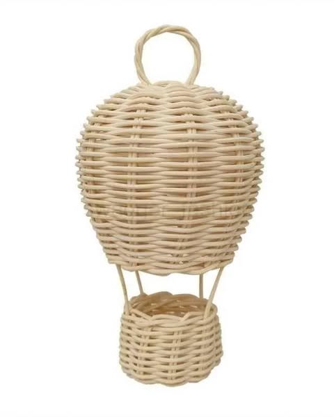 Rattan Balloon Wall Hanging ? Perfect for Photos & Decor