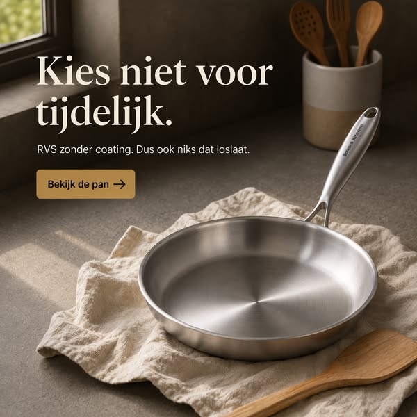Koop je laatste pan.