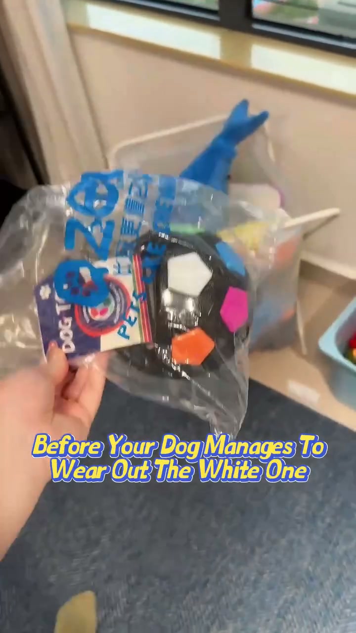 Interactive Dog Soccer Ball Toy with Grab Tabs