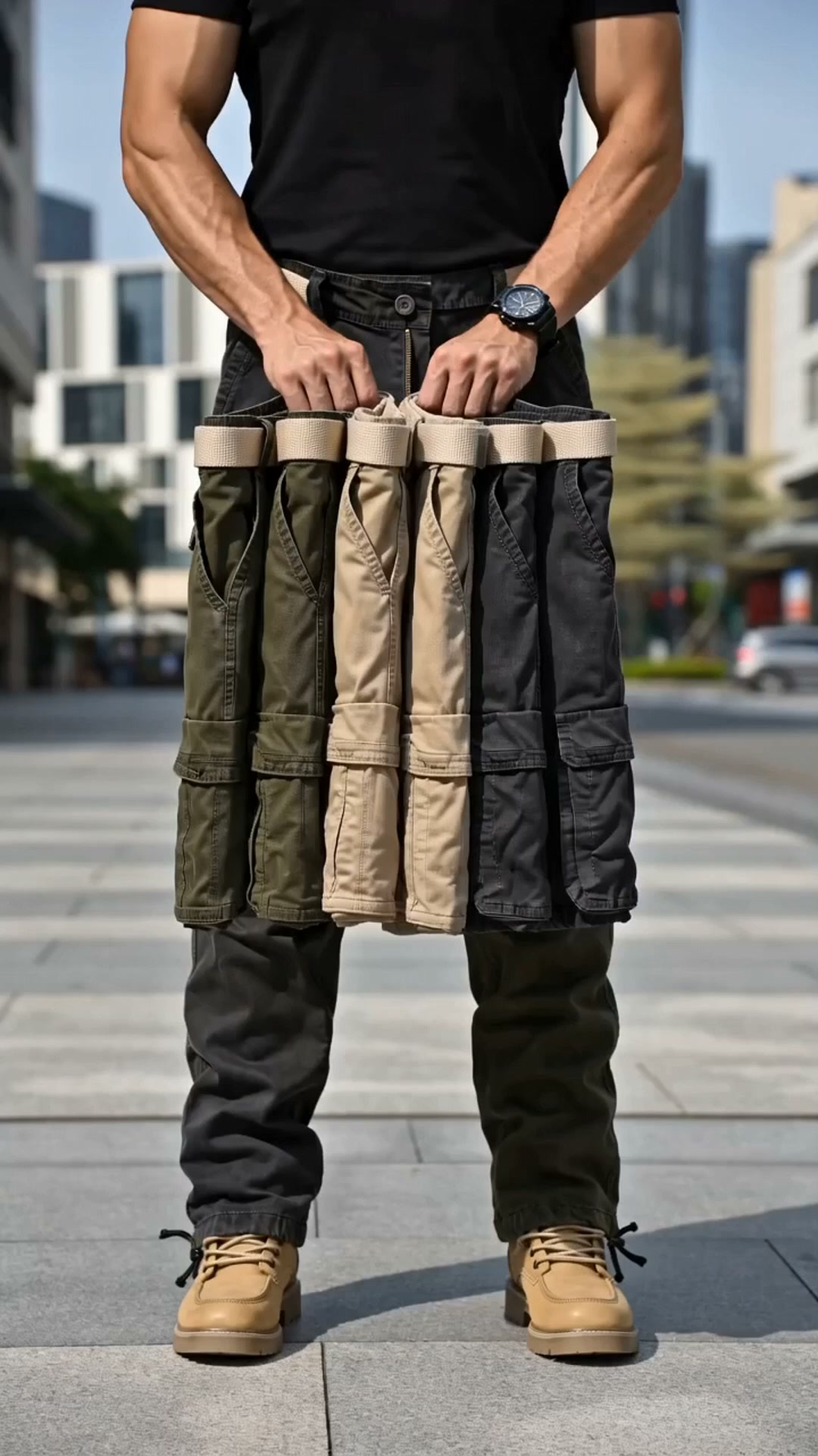 NUR FÜR KURZE ZEIT 50% RABATT!ÜBER 50K+ VERKAUFT!Taktische Cargo-Hose für Herren mit mehreren Taschen