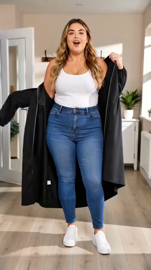 Limited Time 50% Off! Plus Size | Women's Mid-Length Hooded Everyday Jacket