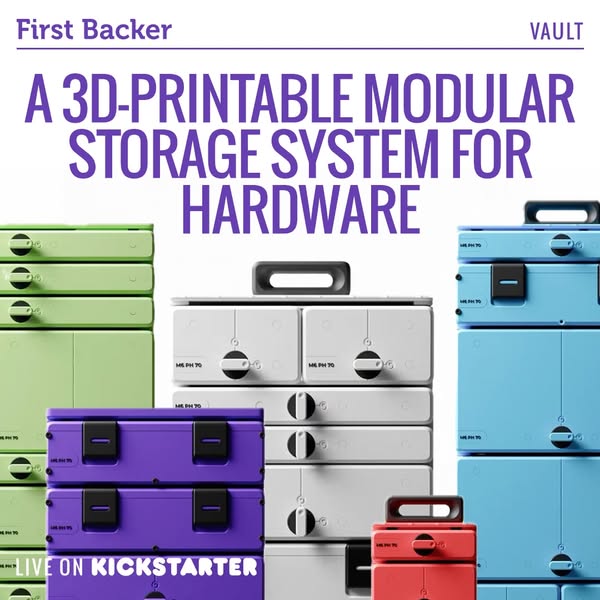Modular 3D-Printed Workshop Storage System