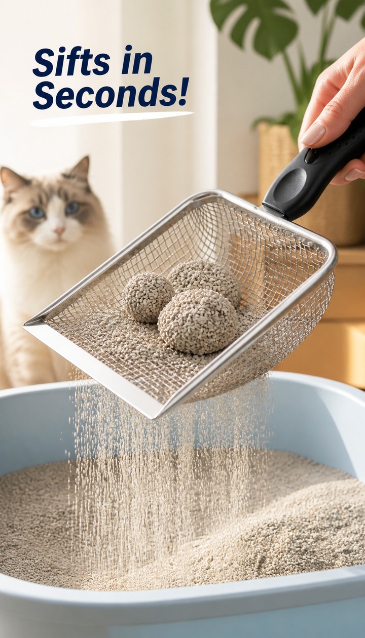 Scoop faster, save litter