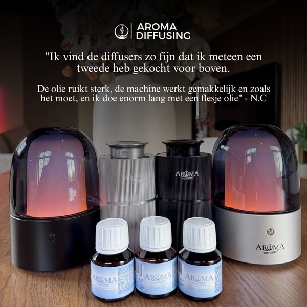 AromaDiffusing Mini - 25m² - Draadloos - Aroma DIffuser - Geurolie