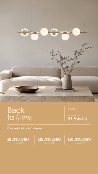 Extra sconti su luci da interno