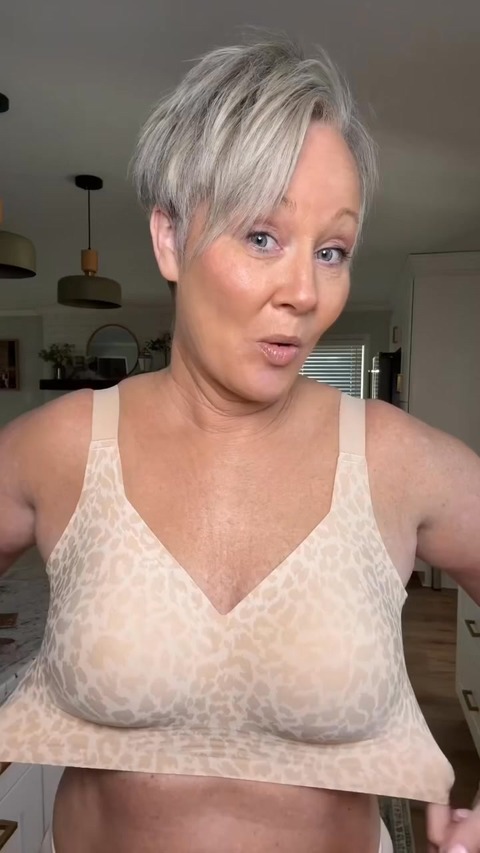 Super Firming Leopard Print Jelly Bra | Women Wirefree Bras No More Sagging Breasts