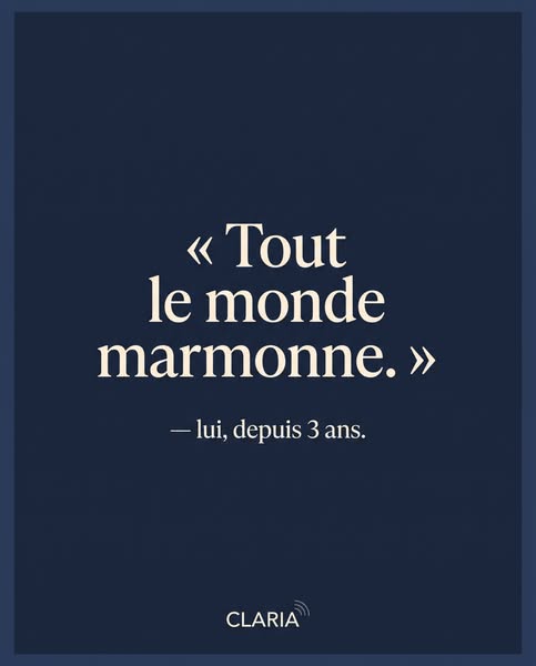 Mon mari a juré pendant 3 ans que « tout le monde marmonnait ».