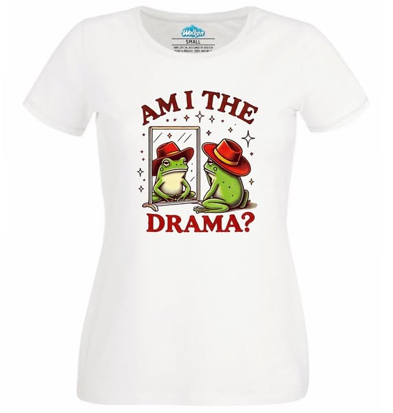 Koszulka damska Smutna żaba Czy to ja jestem dramą? Am I the Drama?