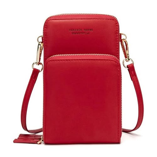 €14.99 - Naramna torba Lillian, Rdeča