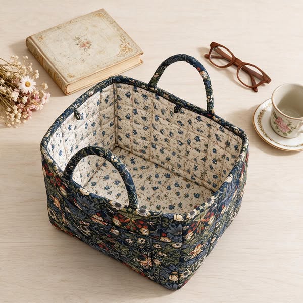 Boho Fabric Storage Basket