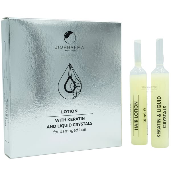 Biopharma Bio Oil Lotion with Keratin, Liquid Crystals and Panthenol 5x15ml | Αμπούλες Αναδόμησης για Ταλαιπωρημένα