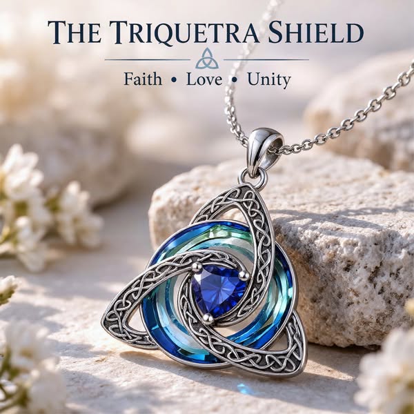 Last Day Only＄19.99 Celtic Birthstone Shield: Wear Your Protection & Story - January / Garnet / Every order comes with a beautiful gi
