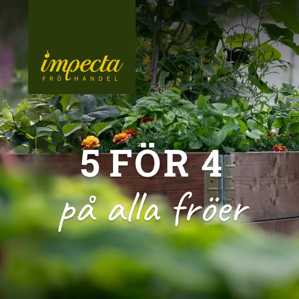 5 för 4 på hela frösortimentet