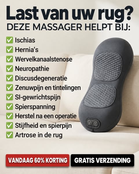 Deze rugmassager vliegt de winkels uit!