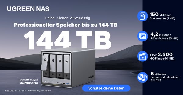 UGREEN NAS: Genug Speicher für alles