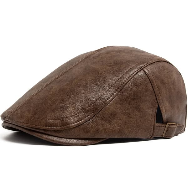 Hawthrone Leather Flat Cap