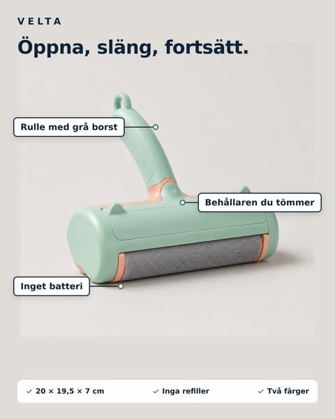 Ingen tejp, inget batteri