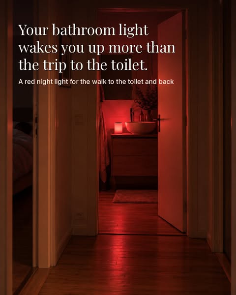 Enough light to find the toilet. Not enough to wake the house.