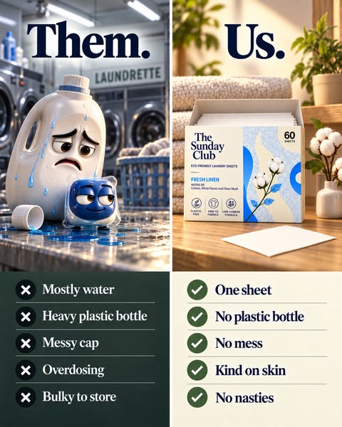 One sheet. One wash. No bottle.