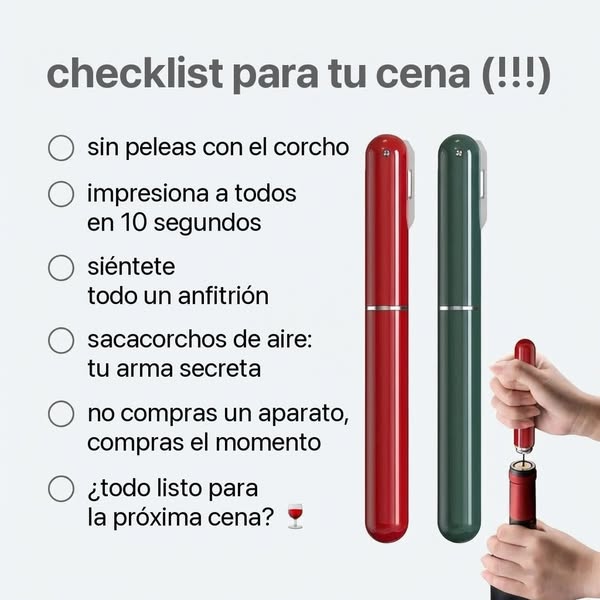 Descorcha con suavidad en unos segundos