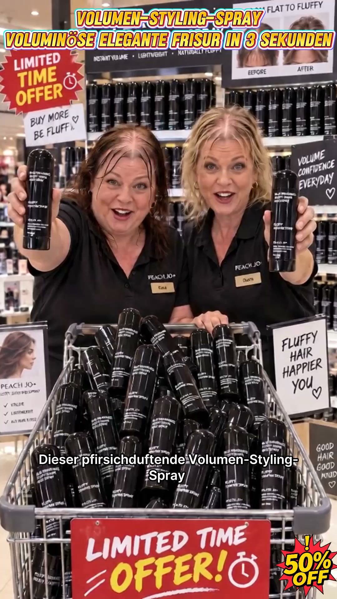 Zeitlich begrenzt 3 kaufen, 2 gratis dazuVon Friseuren empfohlen! Styling in 3 Sekunden! Mühelos fluffige und elegante Frisuren