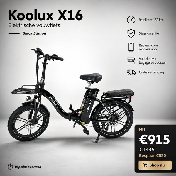 150 km bereik - NU €915