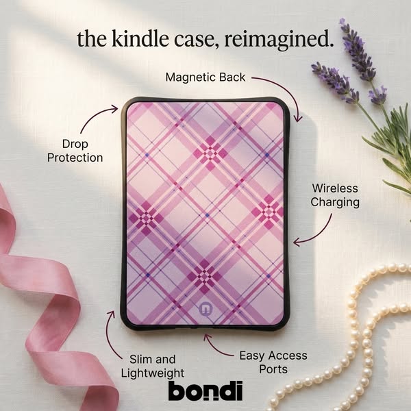 The Kindle case that moves with you.