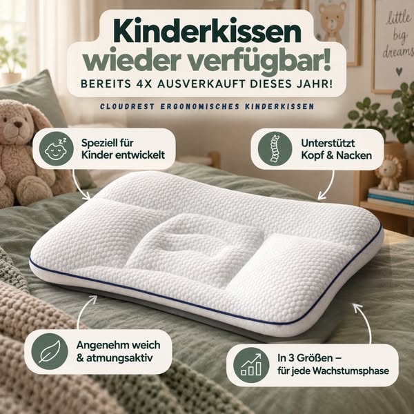 Cloudrest™ Ergonomisches Kinderkissen