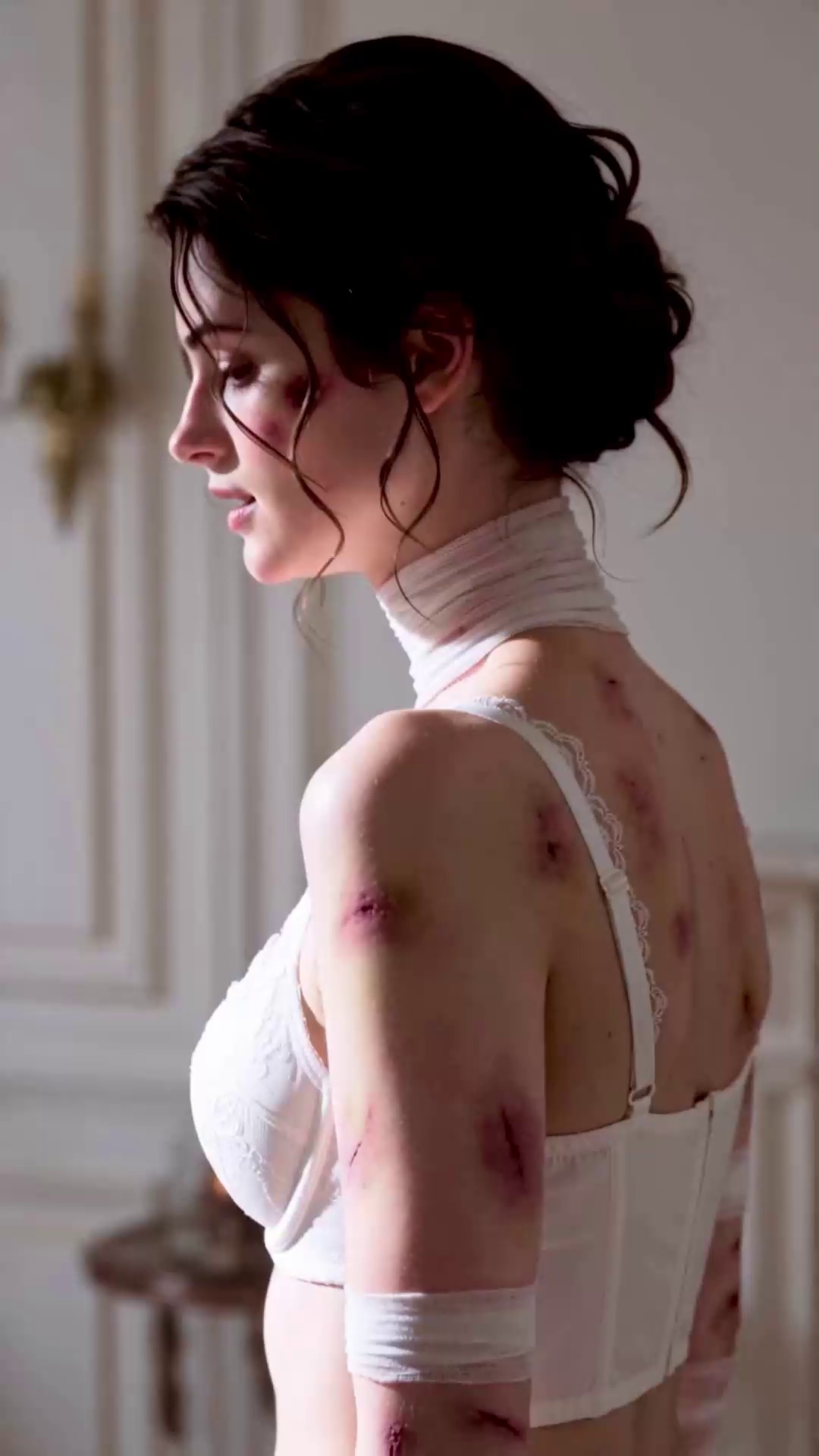 In Regency London, slum orphan Elle is bought by Duke Alistair Belgrave to impersonate his half-sister "Estelle" and marry Percy Vane, freei