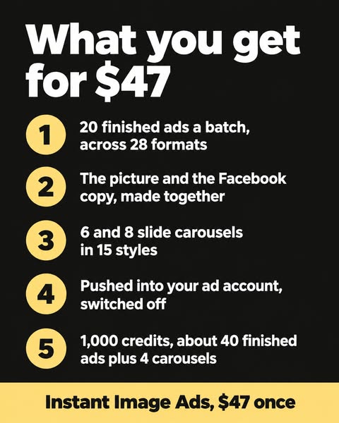 Get 20 Finished Meta Ads From One Link