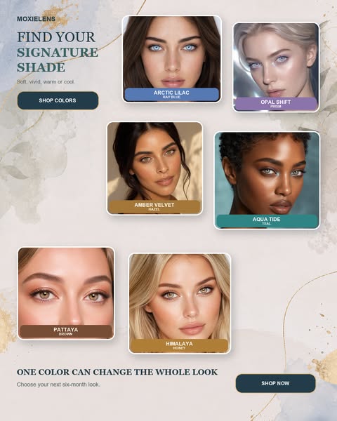 Colored contacts with your actual prescription