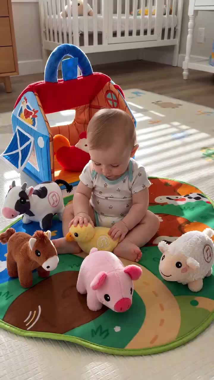 Surprise Barn with Stuffed Farm Animals