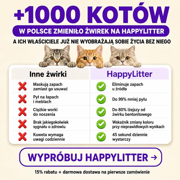 "Zero zapachu z kuwety"
