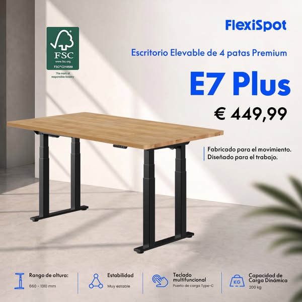 El escritorio más estable de FlexiSpot.