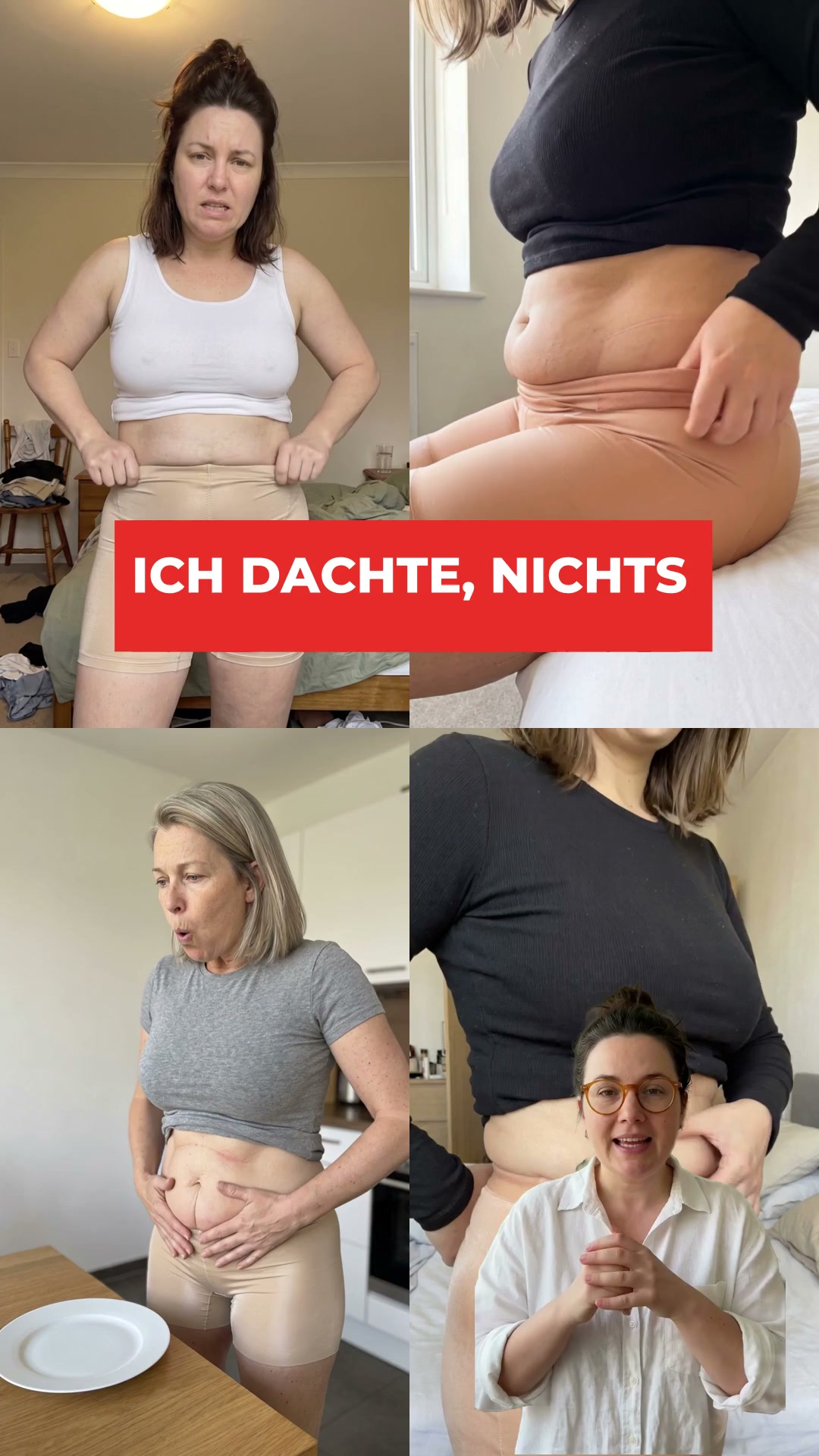 Sanduhrfigur ab dem ersten Anziehen