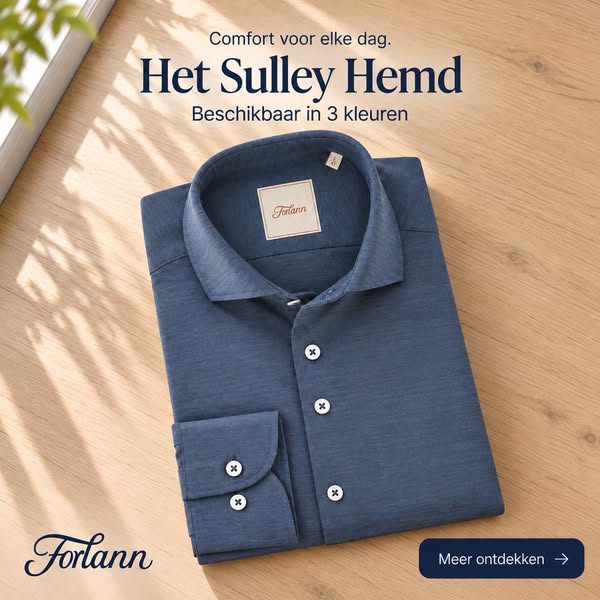 Het katoenen hemd dat met je meebeweegt