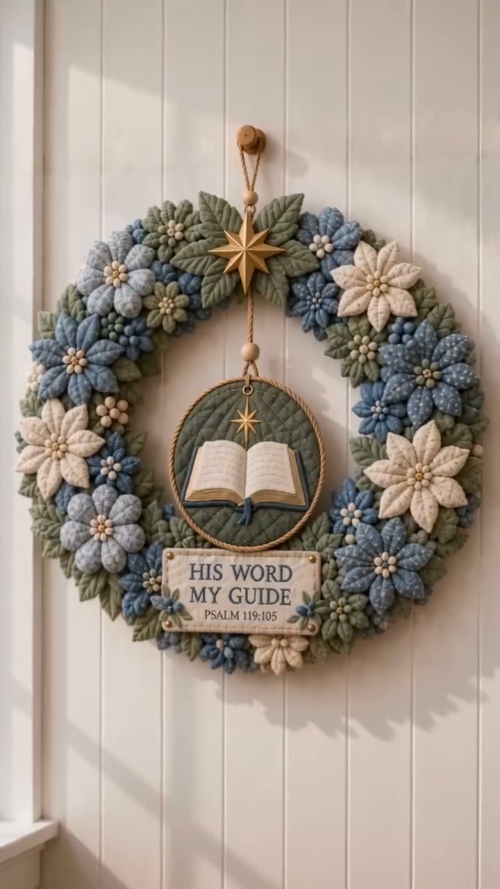 Faith & Scripture Fabric Wreath DIY Kit