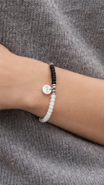 Pulseira Preto, Água-Marinha & Cinzento · 39 €