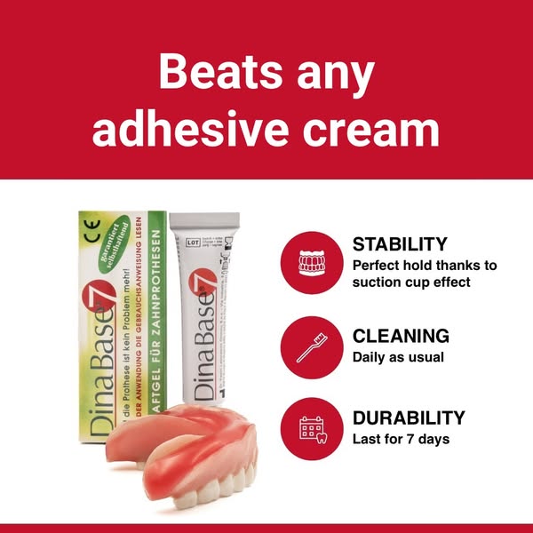 DinaBase7 denture adhesive gel