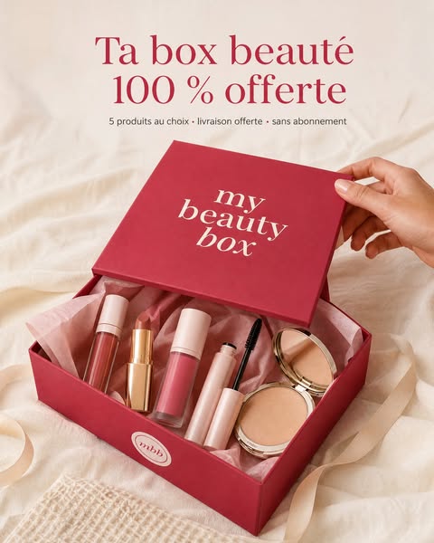 Ta box beauté 100 % offerte