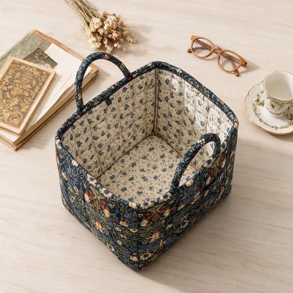 Boho Fabric Storage Basket