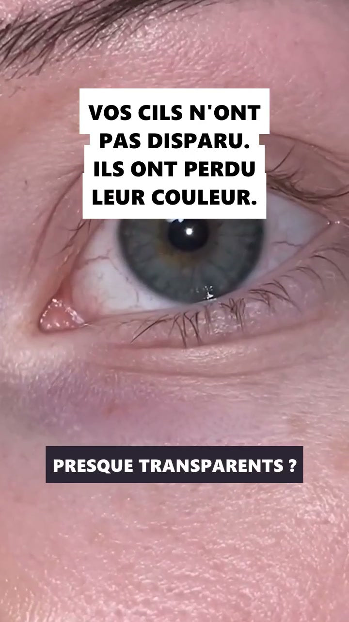 Cils devenus clairs : le noir les trahit, le brun les rallume
