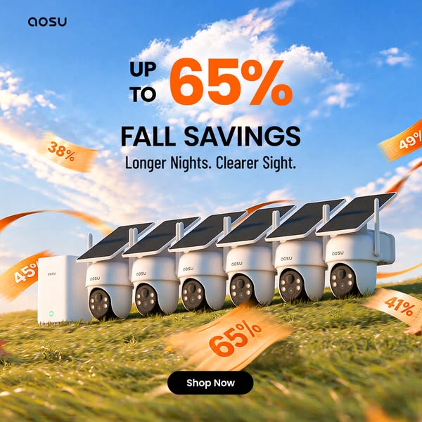 aosu Smart Security for Peace of Mind – Up to 65% OFF