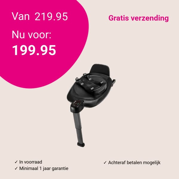 Isofixbase Nuna 360° Compatible System Next Zwart