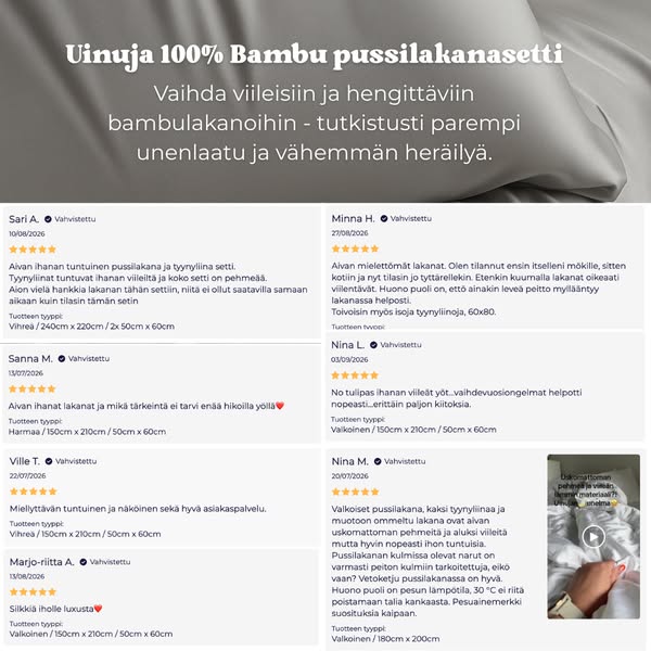 Ylellistä mukavuutta, joka oikeasti parantaa unenlaatuasi