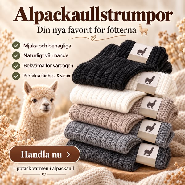 Alpackaullstrumpor – din nya favorit för fötterna