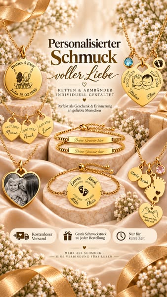 Personalisierter Schmuck mit Liebe